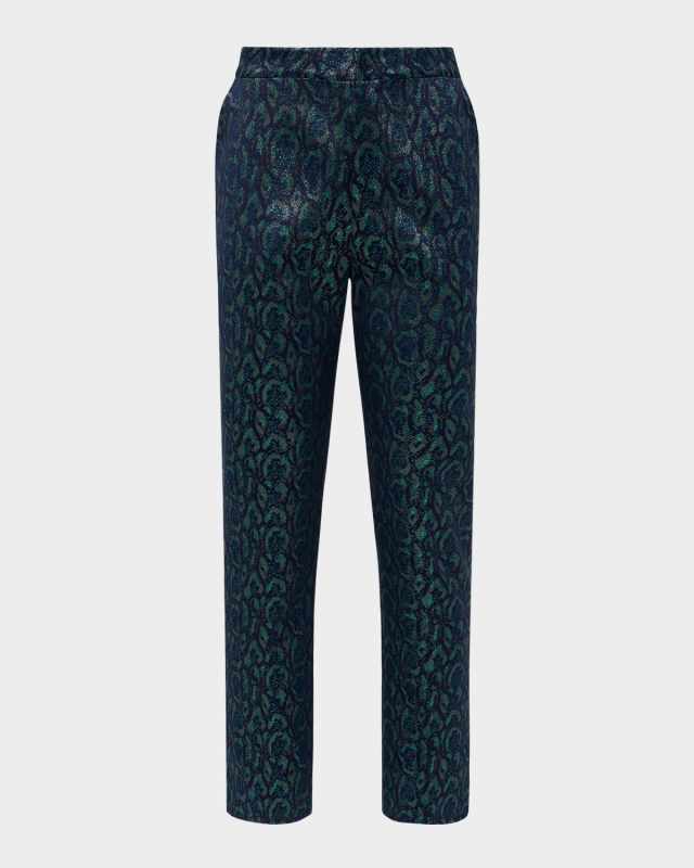 Rebel Multi Leopard Jacquard Trousers